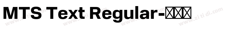 MTS Text Regular字体转换